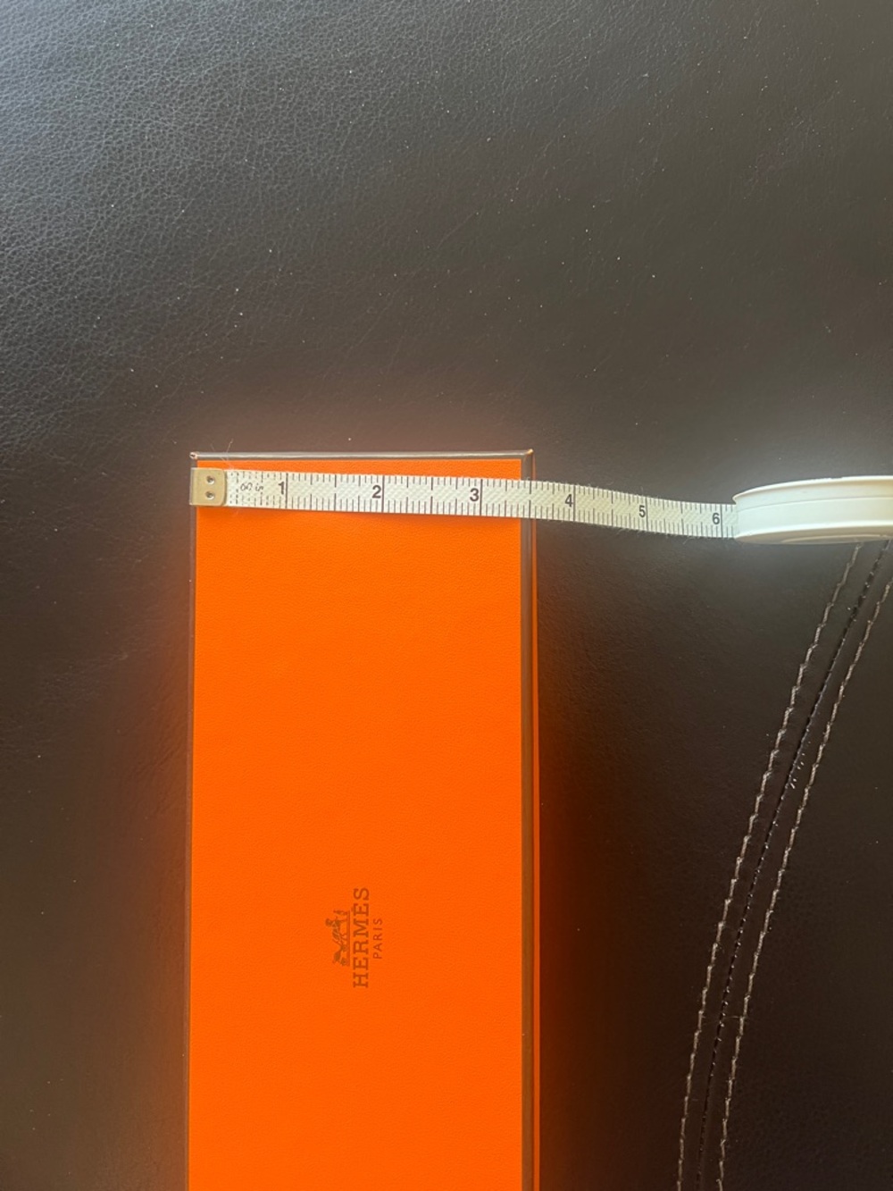 Hermès Orange Box with Beige Herringbone Dust Bags - Picture 6 of 6